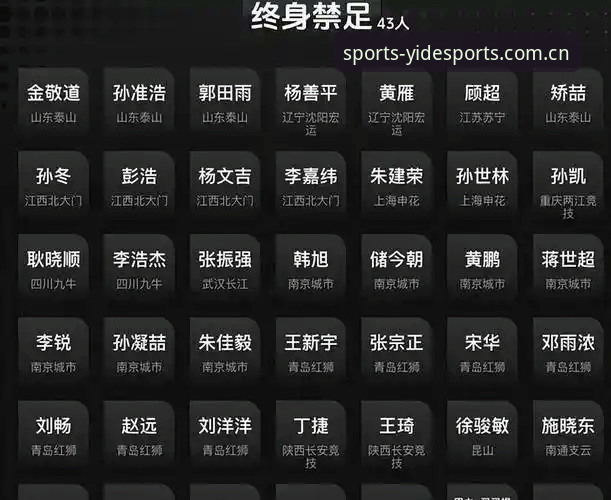 中国足协第三批禁足名单公布，足球腐败风暴如何重塑行业生态？